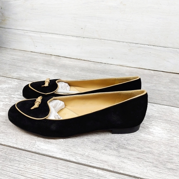 New! Trottere Cheyenne Black Suede Combo Slip On Dress Flats**Priced to Sell** - Picture 7 of 10
